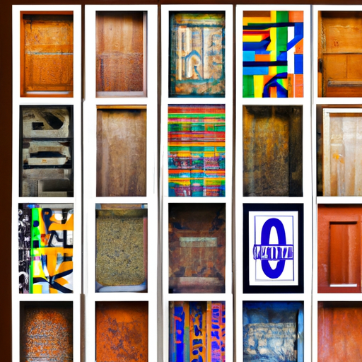 קולאז' של שלטי דלתות שונים, המציגים את המגוון שלהם בעיצוב ובמטרה.